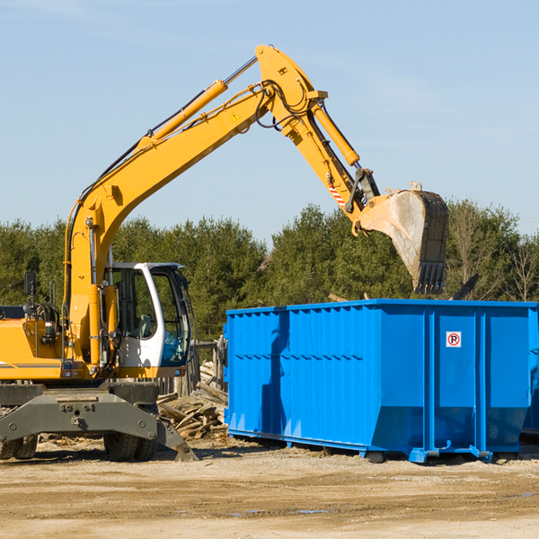 are there any restrictions on where a residential dumpster can be placed in Mackinac County MI